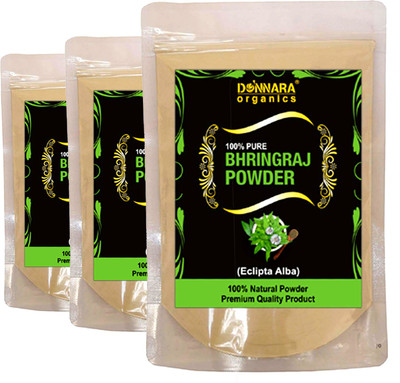

Donnara Organics 100% Natural Bhringraj Powder Combo pack of 3 of 150 gms(450 gms)(450 g)