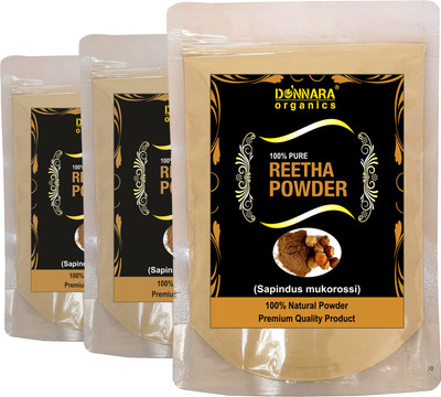 

Donnara Organics 100% Natural Reetha Powder Combo pack of 3 of 150 gms(450 gms)(450 g)