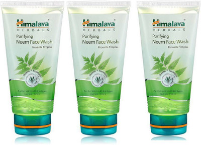 

Himalaya 100% Herbals, Purifying Neem 150ml X 3 = 450ml ( Combo pack - 3 ) Face Wash(450 ml)