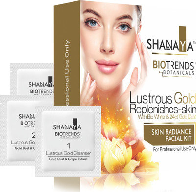 

Shanaya Biotrends Botanicals Lustrous Gold Facial Kit 33 g