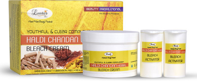 

Luster Youthful & Clear Complexion Haldi Chandan Bleach Cream (with Pre Bleach Cream & Post Bleach Pack)(500 ml)