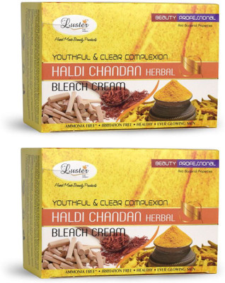 

Luster Youthful & Clear Complexion Haldi Chandan Herbal Bleach Cream-Pack of 2(500 ml)