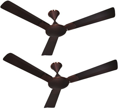 

QUALX INTEXJAMUN 3 Blade Ceiling Fan(JAMUN, Pack of 2), Brown