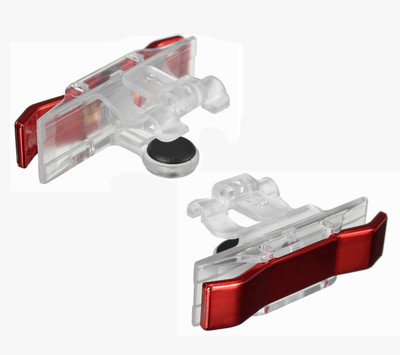 

LIFEMUSIC PUBG Sensitive Round Metal Trigger Buttons Pubg Gaming Accessory Kit(Red, Transparent, For Android, iOS)