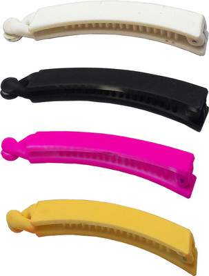 

Saaj Women Collection Hair Banana Clip/Claw Banana Clip(Black, Pink, White, Orange)
