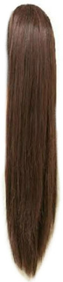 

Alizz Brown fancy long clutcher wig clip on full straight Hair Extension