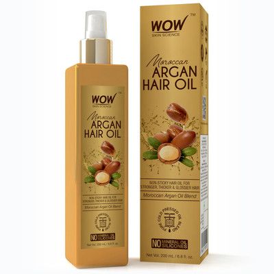 

WOW Skin Science Moroccan Argan Hair Oil - 200 mL Hair Oil(200 ml)