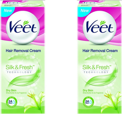 

Veet SILK N FRESH PACK OF 2 (50GX2) Cream(100 g, Set of 2)