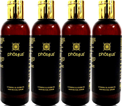 

phos4Us Vitamin E & Jojoba Oil Hair Revival Serum (Pack of 4) 4x100ml(400 ml)