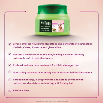 

Valinta Hair Spa With Natural Hot Oil Treatments For Deep Conditioning(500 g)