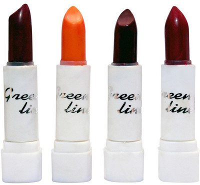 

Green line 'Green line' Hot and Soft 4 lipsticks set(Mahroon,Rani,Red,Natural)