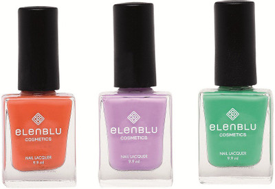 

Elenblu Rustic Decay, Princess Rule & Allure - (9.9ml Each) Matte Nail Polish(Pack of 3)