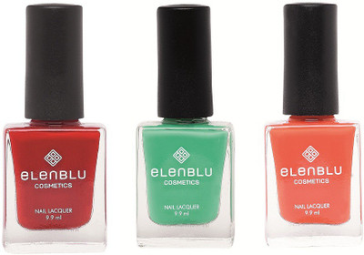 

Elenblu Rose Garden, Allure & Roseate Blush - (9.9ml Each) Matte Nail Polish(Pack of 3)