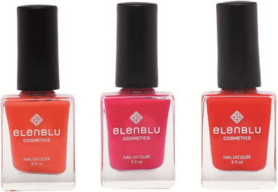 

Elenblu Brickola, Fling & Wicked - (9.9ml Each) Matte Nail Polish(Pack of 3)