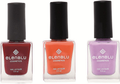 

Elenblu Inflamed Rose, Rustic Decay & Princess Rule - (9.9ml Each) Matte Nail Polish(Pack of 3)