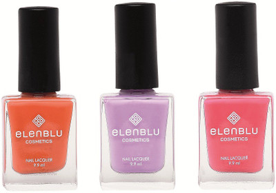

Elenblu Rustic Decay, Princess Rule & Chestnut - (9.9ml Each) Matte Nail Polish(Pack of 3)