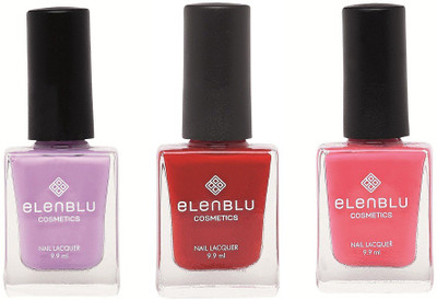 

Elenblu Princess Rule, Rose Garden & Chestnut - (9.9ml Each) Matte Nail Polish(Pack of 3)