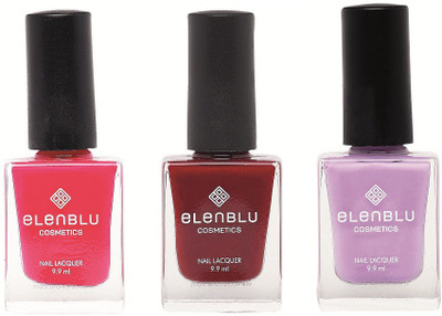 

Elenblu Mauve Taupe, Inflamed Rose & Princess Rule - (9.9ml Each) pink(Pack of 3)