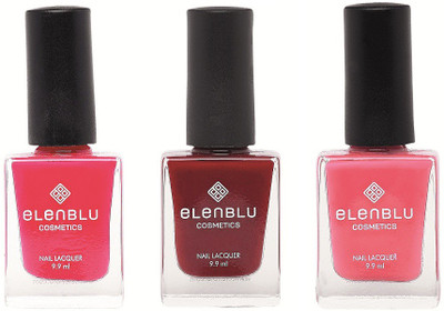 

Elenblu Mauve Taupe, Inflamed Rose & Chestnut - (9.9ml Each) Matte Nail Polish(Pack of 3)