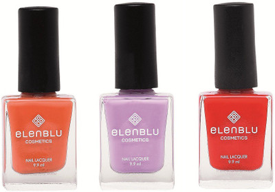 

Elenblu Rustic Decay, Princess Rule & Wicked - (9.9ml Each) Matte Nail Polish(Pack of 3)