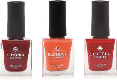 

Elenblu Inflamed Rose, Rustic Decay & Rose Garden - (9.9ml Each) Matte Nail Polish(Pack of 3)