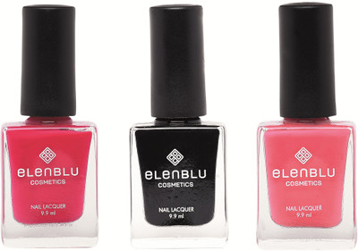 

Elenblu Lilac Fling, Black Shadow & Chestnut - (9.9ml Each) pink(Pack of 3)