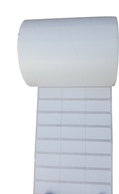 CHROMO 33mm x 15mm x 3up (Pack of 5 Rolls) SELF ADHESIVE BARCODE STICKER 5000 PCS PER ROLL Paper Label(White)