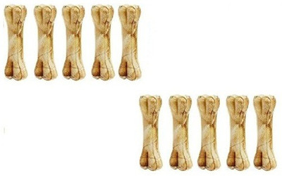 

Pets Empire Pressed Dog Bone, (Medium 5-Inch ) 5 Inch Bone X 10 Pcs Chicken Dog Chew(599 g, Pack of 1)
