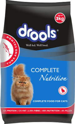 Drools Tuna & Salmon Adult Tuna, Salmon 3 kg Dry Cat Food