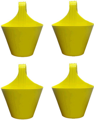 Spycloud Plant Container Set(Pack of 4, Plastic)