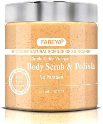 

FABEYA APPLE CIDER VINEGAR BODY SCRUB AND PLISH -NO PARABENS AND SULPHATES Scrub(500 ml)