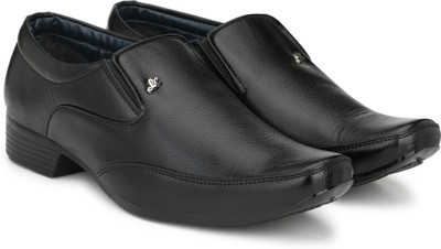 

Shoe Island POPULAR Designer Leatherette Premium Black Party Wear Slip-On Formal Shoes For Men Slip On For Men(Black