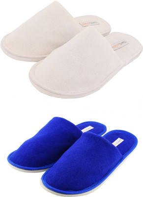 

Travelkhushi Slippers, White & blue