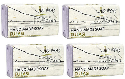 Wild Ideas Hand-Made Soap Tulasi, 100gx4(400 g, Pack of 4)