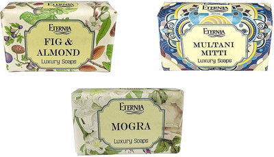 

Eternia Face & Body Cleanser Natural Vegan Organic Ingredients Includes Soap Noodles, Multani Mitti & Saffron Fragrance (Pack of 3)(750 g, Pack of 3)