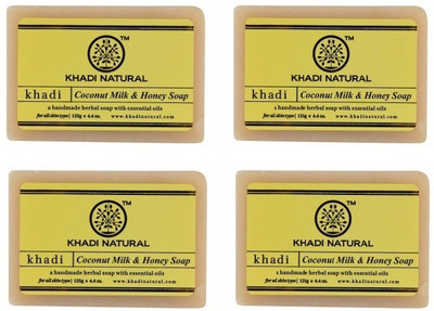 

Khadi Natural Organic coconut milk soap(500 g, Pack of 4)