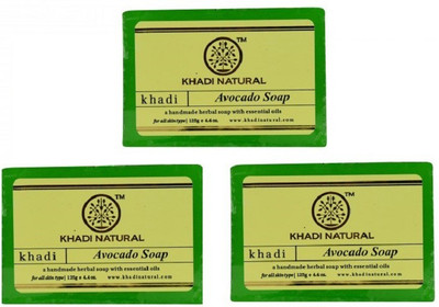 

Khadi Natural Organic Avocado soap(375 g, Pack of 3)