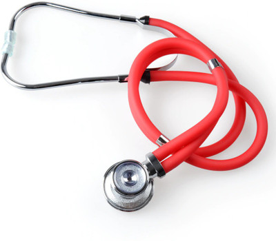 

AVB Original 1 Pcs Red Special Acoustic Sprague Rappaport Type Dual Double Tube Stethoscope Stainless Steel KT-102 for Doctor Professional Student High Quality Dual Latex Free Stethoscope(Red)