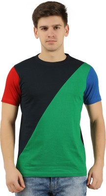 Trove Colorblock Men Round Neck Multicolor T-Shirt