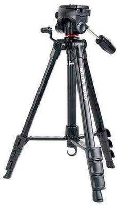 

Roboster 3120 Good Quality Mobile & Cameras Tripod with Mobile Clip Mount & Three-Dimensional Head & Quick Release Plate Tripod(Black, Supports Up to 1500 g)