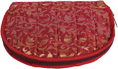

Kuber Industries Cotton 1 Piece Jewellery Kit (Maroon) -CTKTC5337 Embossed Floral Design Vanity Box(Maroon)