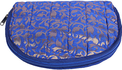 

Kuber Industries Cotton 1 Piece Jewellery Kit (Blue) -CTKTC5336 Embossed Floral Design Vanity Box(Blue)
