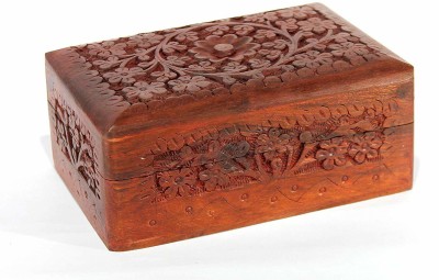 Kesha Spree Wooden Box for Women Keep Valuable, Jewellery Box for Women, Antique Look and Touch, Fine Quality Vanity Box(Brown)