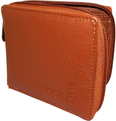 

Orbit Men Tan Genuine Leather Wallet(7 Card Slots)