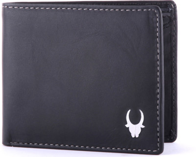 

WildHorn Men Formal Black Genuine Leather Wallet(6 Card Slots), Black-09