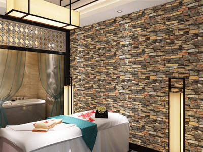 Eurotex Paper, Vinyl Architecture Multicolor Wallpaper(L x W: 1000 cm x 57 cm)
