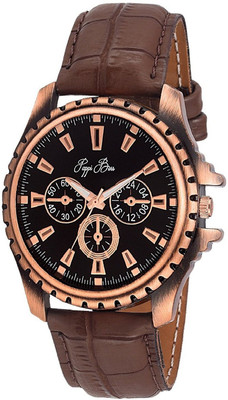 

Pappi Boss Dumy Chronograph Leather Strap Casual Watch - For Men