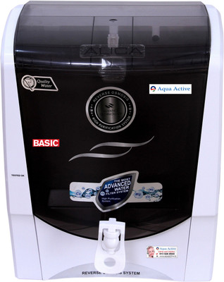 

Aqua Active Alica Black Basic 15 L RO Water Purifier(White, Blue), Blue;white