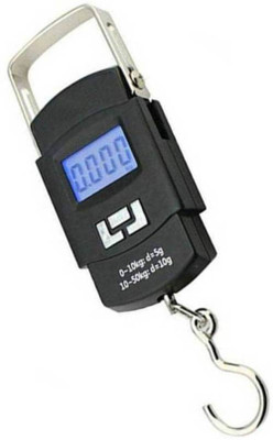 

Urweigh Pocket Hanging Luggage Weighing Scale Digital Capacity 50 Kg Hanging Steel Hook Weighing Scale(Black)