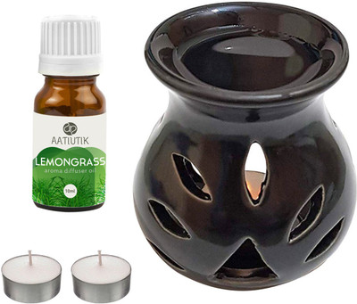 Aatiutik Lemongrass Diffuser Set AT-2TL_BLACKTDIF_LG(4 x 2.5 ml)